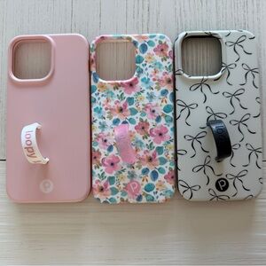 Loopy Case Trio - Blush, Floral, Monochrome